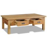 NNEVL Coffee Table Solid Teak 100x60x35 cm
