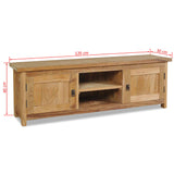 NNEVL TV Cabinet Solid Teak 120x30x40 cm