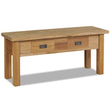 NNEVL Hall Bench Solid Teak 90x30x40 cm