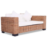 NNEVL 2-Seater Sofa Natural Rattan