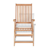 NNEVL 7 Piece Outdoor Dining Set with Folding Chairs Solid Teak Wood