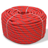 NNEVL Marine Rope Polypropylene 8 mm 100 m Red