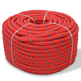 NNEVL Marine Rope Polypropylene 12 mm 50 m Red
