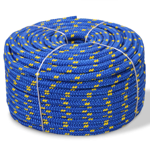NNEVL Marine Rope Polypropylene 10 mm 50 m Blue