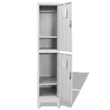 NNEVL Locker Cabinet with 2 Compartments 38x45x180 cm