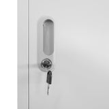 NNEVL Locker Cabinet with 2 Compartments 38x45x180 cm