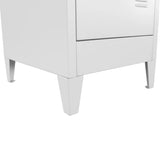 NNEVL Locker Cabinet with 2 Compartments 38x45x180 cm