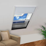 NNEVL Plisse Insect Screen for Windows Aluminium 60x80 cm with Shade