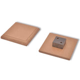 NNEVL Garden Fence Set 4 Square + 1 Slanted WPC 815 cm Brown