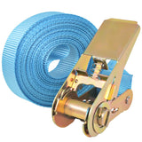 NNEVL Ratchet Tie Down Straps 10 pcs 0.8 Tonnes 4mx25mm Blue