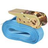 NNEVL Ratchet Tie Down Straps 10 pcs 0.8 Tonnes 4mx25mm Blue