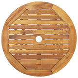 NNEVL 3 Piece Folding Bistro Set solid Acacia Wood