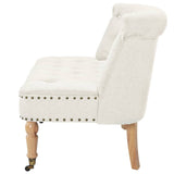 NNEVL Loveseat Fabric 94x67x76 cm White