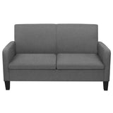 NNEVL 2-Seater Sofa 135x65x76 cm Dark Grey