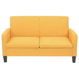 NNEVL 2-Seater Sofa 135x65x76 cm Yellow