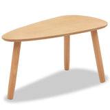 NNEVL Coffee Table Set 2 Pieces Solid Pinewood Brown