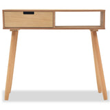 NNEVL Console Table Solid Pinewood 80x30x72 cm Brown