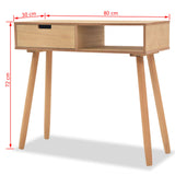 NNEVL Console Table Solid Pinewood 80x30x72 cm Brown