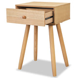 NNEVL Bedside Tables 2 pcs Solid Pinewood 40x30x61 cm Brown