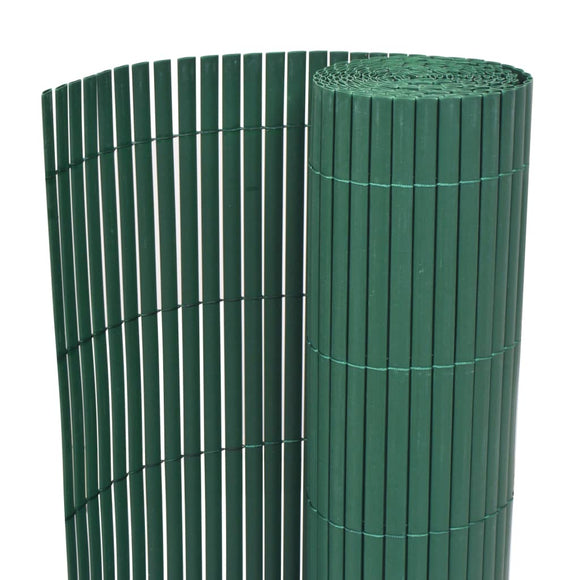 NNEVL Double-Sided Garden Fence PVC 90x300 cm Green