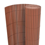 NNEVL Double-Sided Garden Fence PVC 90x300 cm Brown