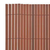 NNEVL Double-Sided Garden Fence PVC 90x300 cm Brown