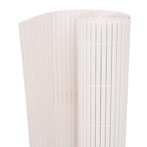 NNEVL Double-Sided Garden Fence 90x500 cm White