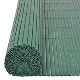 NNEVL Double-Sided Garden Fence PVC 90x500 cm Green