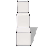 NNEVL Storage Cube Organiser with 6 Compartments White