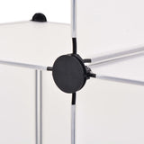 NNEVL Storage Cube Organiser with 6 Compartments White