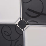 NNEVL Storage Cube Organiser with 9 Compartments Black and White