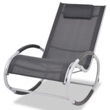 NNEVL Outdoor Rocking Chair Aluminium and Textilene