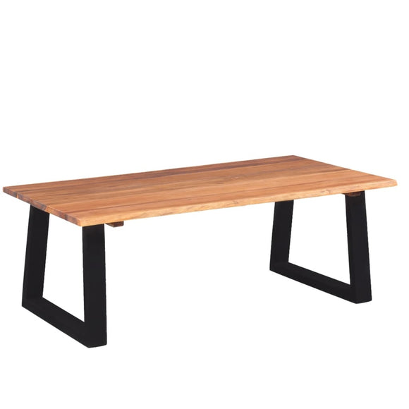 NNEVL Coffee Table Solid Acacia Wood 110x60x40 cm