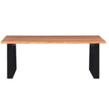 NNEVL Coffee Table Solid Acacia Wood 110x60x40 cm