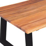 NNEVL Coffee Table Solid Acacia Wood 110x60x40 cm