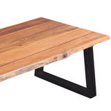 NNEVL Coffee Table Solid Acacia Wood 110x60x40 cm