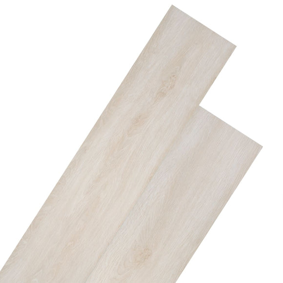 NNEVL PVC Flooring Planks 5.26 m² 2 mm Oak Classic White