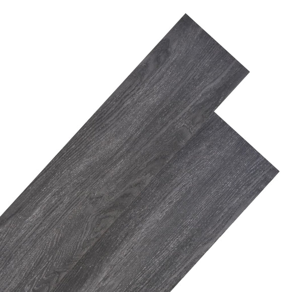 NNEVL PVC Flooring Planks 5.26 m² 2 mm Black and White