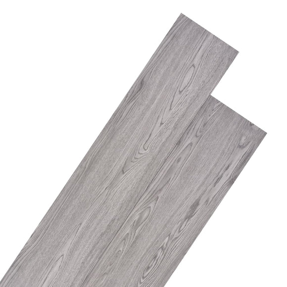 NNEVL PVC Flooring Planks 5.26 m² 2 mm Dark Grey
