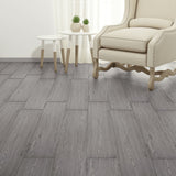 NNEVL PVC Flooring Planks 5.26 m² 2 mm Dark Grey