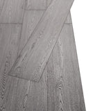 NNEVL PVC Flooring Planks 5.26 m² 2 mm Dark Grey