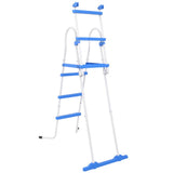 NNEVL Above-Ground Pool Safety Ladder with 3 Steps 107 cm