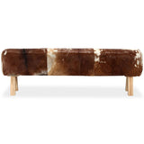 NNEVL Bench Genuine Goat Leather 160x28x50 cm