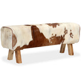 NNEVL Bench Genuine Goat Leather 120x30x45 cm