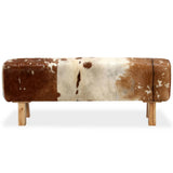 NNEVL Bench Genuine Goat Leather 120x30x45 cm