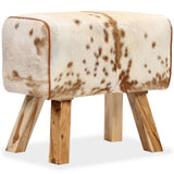 NNEVL Stool Genuine Goat Leather 60x30x50 cm