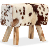 NNEVL Stool Genuine Goat Leather 60x30x50 cm