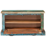 NNEVL Shoe Storage Bench Solid Reclaimed Wood