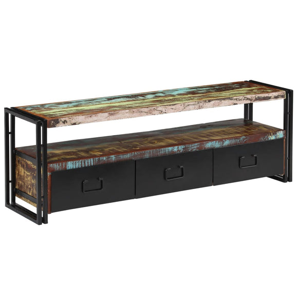 NNEVL TV Cabinet Solid Reclaimed Wood 120x30x40 cm