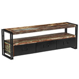 NNEVL TV Cabinet Solid Reclaimed Wood 120x30x40 cm